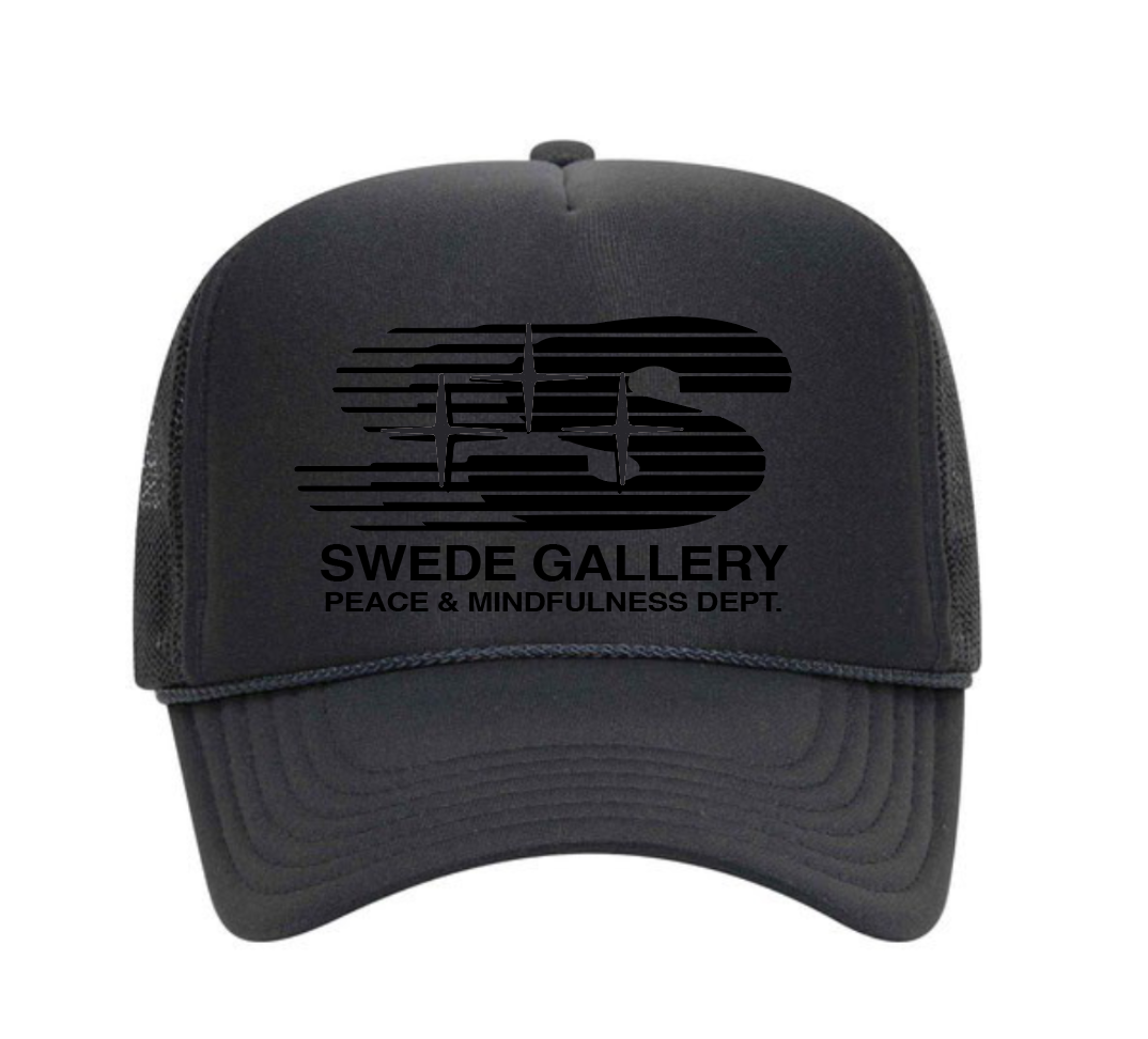 SWEDE GALLERY PEACE AND MINDFULNESS DEPT LOGO TRUCKER HAT | CAPSULE 006